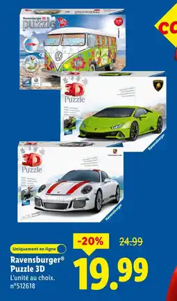 Lidl Ravensburger puzzle 3d offre
