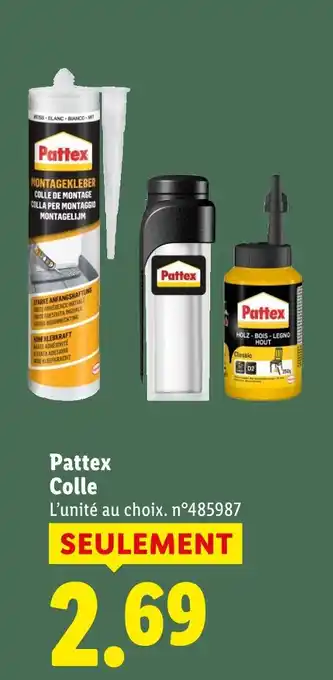 Lidl Pattex colle offre