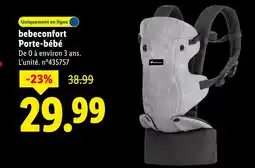 Lidl Bebeconfort porte-bébé offre