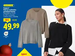 Lidl Esmara pull en cachemire premium femme offre