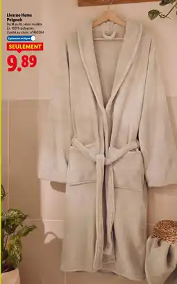 Lidl Livarno home peignoir offre