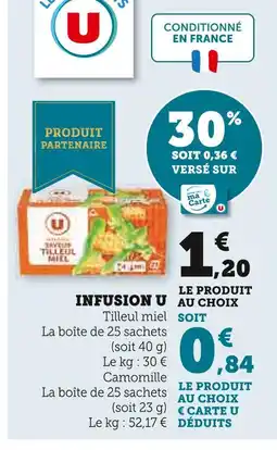 Super U U infusion offre