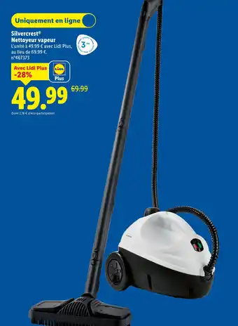 Lidl Silvercerst nettoyeur vapeur offre
