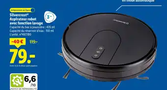 Lidl Silvercrest aspirateur robot avec fonction lavage offre