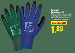 Lidl Parkside gants de travail offre