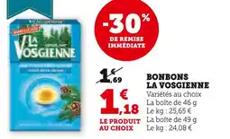 Super U La vosgienne bonbons offre