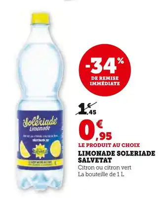 Super U Soleríade limonade salvetat offre