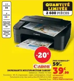 Super U Imprimante multifonction canon offre