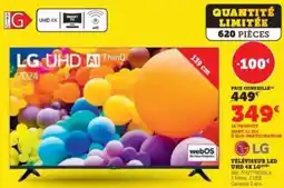 Super U Téléviseur led uhd 4k lg offre