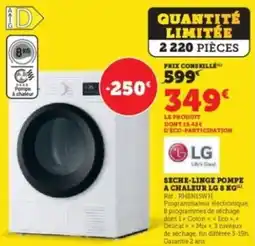 Super U Seche-linge pompe a chaleur lg offre