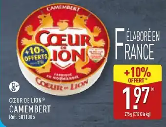 ALDI Cœur de lion camembert offre
