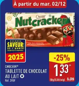 ALDI Choceur tablette de chocolat au lait offre