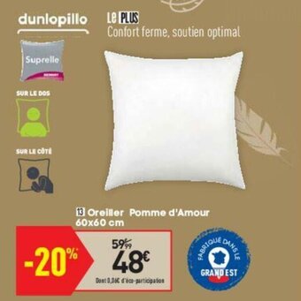Conforama Oreiller pomme d'amour offre