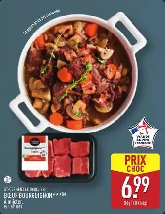 ALDI St-clément le boucher boeuf bourguignon offre