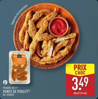 ALDI Trader joe's panés de poulet offre
