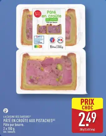 ALDI La cuisine des saveurs pâté en croûte aux pistaches offre