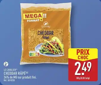 ALDI Le cavalier cheddar rapé offre