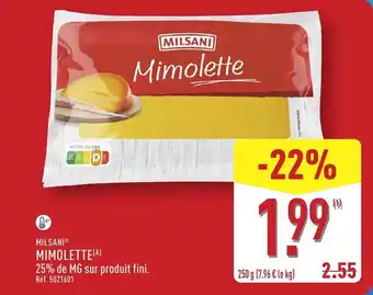 ALDI Milsani mimolette offre