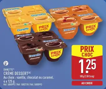 ALDI Danette crème dessert offre