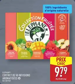 ALDI Elephant coffret de 50 infusions aromatisées offre