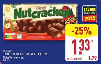 ALDI Choceur tablette de chocolat au lait offre