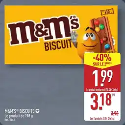 ALDI M&m's biscuits offre