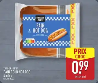 ALDI Trader joe's pain pour hot dog offre
