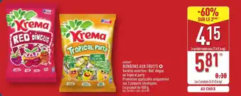ALDI Krema bonbons aux fruits offre