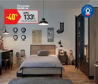 Conforama Lit artley offre