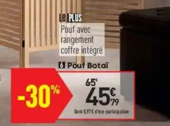 Conforama Pouf botai offre