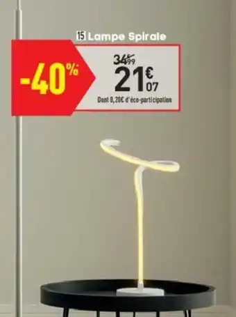 Conforama Lampe spirale offre