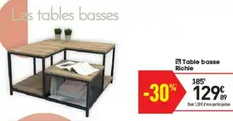 Conforama Table basse richie offre