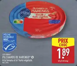 ALDI Les doris pilchards de harengs offre
