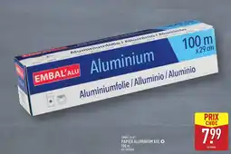 ALDI Embal alu papier aluminium xxl offre