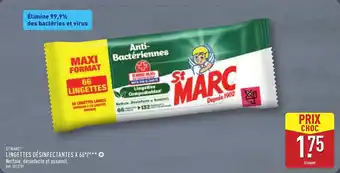 ALDI St marc lingettes désinfectantes x offre