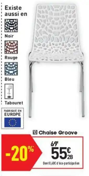 Conforama Chaise Groove offre