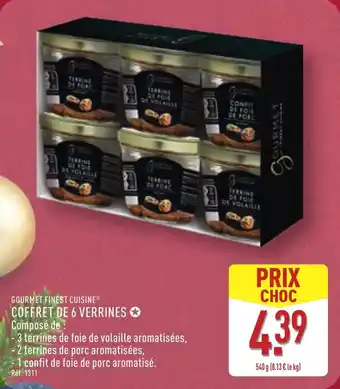 ALDI Gourmet finest cuisine coffret de 6 verrines offre