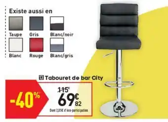 Conforama Tabouret de bar City offre