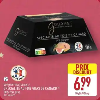 ALDI Gourmet finest cuisine spécialité au foie gras de canard offre