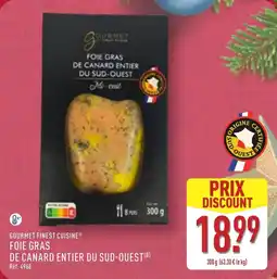 ALDI Gourmet finest cuisine foie gras de canard entier du sud-ouest offre