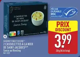 ALDI Gourmet finest cuisine 2 cassolettes à la noix de saint-jacques offre