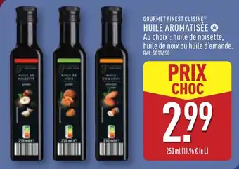 ALDI Gourmet finest cuisine huile aromatisée offre