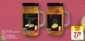 ALDI Gourmet finest cuisine bocal de fruits au sirop offre