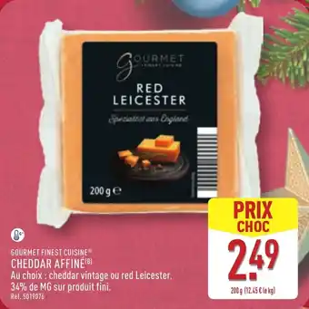 ALDI Gourmet finest cuisine cheddar affiné offre