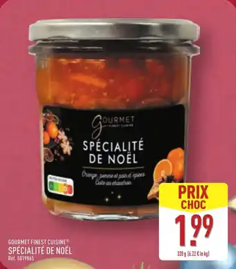 ALDI Gourmet finest cuisine spécialité de noël offre