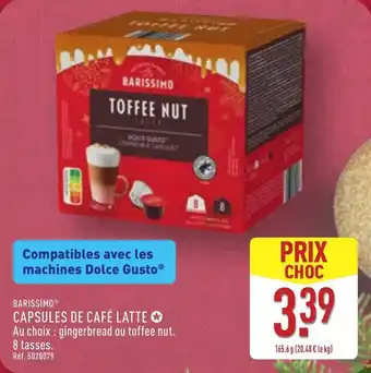ALDI Barissimo capsules de café latte offre