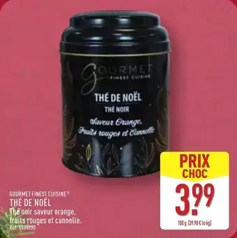 ALDI Gourmet finest cuisine thé de noël offre