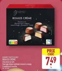 ALDI Gourmet finest cuisine boules crème offre