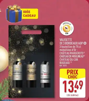 ALDI Valisette de 3 bordeaux aop offre