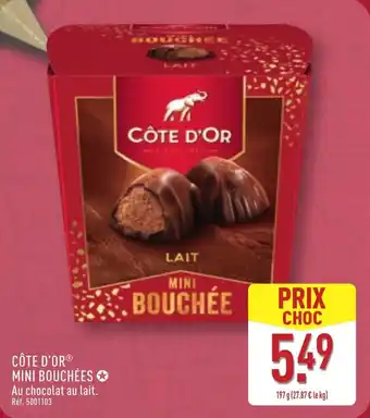 ALDI Côte d'or mini bouchées offre